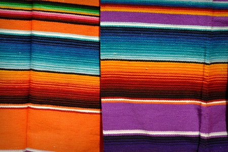 Mayan Mexican Colorful Blanketsの写真素材