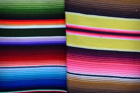 Colorful Mexican Blanketsの写真素材