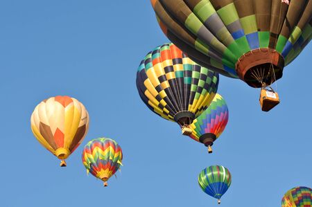 RENO, NEVADA USA - SEPTEMBER 10: The Great Reno Balloon Race on September 10 2011, in Reno Nevada. It is the largest free hot air ballooning event in the nation.のeditorial素材