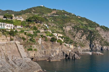 Manarola in Cinque Terre Italyの写真素材