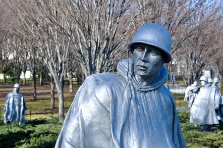 Korean War Memorial in Washington DCのeditorial素材