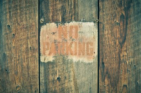 No Parking Signの写真素材