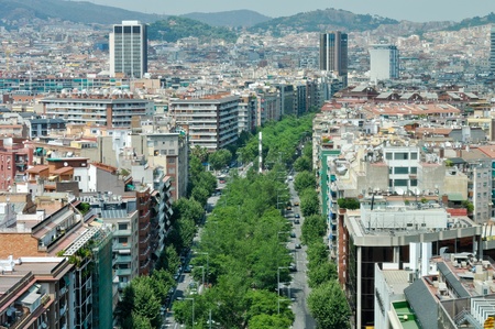 Barcelona Spain Downtownの写真素材
