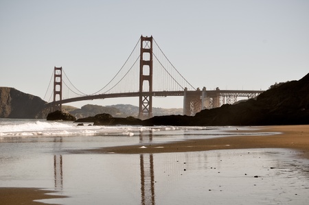 Golden Gate Bridge in San Francisco Californiaの写真素材