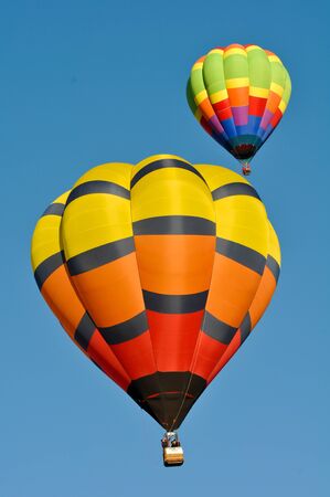 Hot Air Balloon in the Blue Skyの写真素材