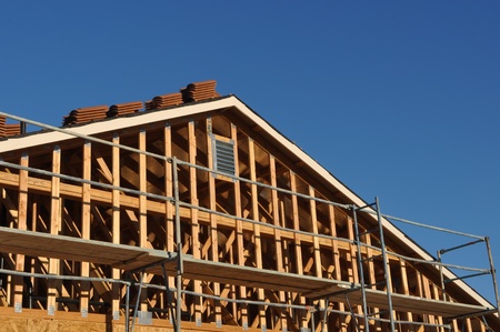 New Home Under Constructionの写真素材