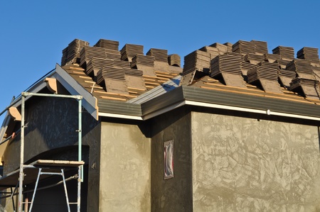 New Home Under Constructionの写真素材