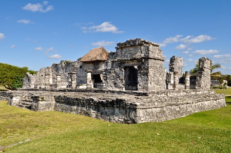 Tulum Mexico Mayan Ruinsの写真素材