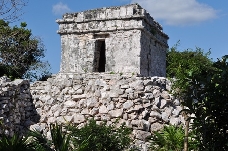 Tulum Mexico Mayan Ruinsの写真素材