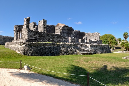 Tulum Mexico Mayan Ruinsの写真素材