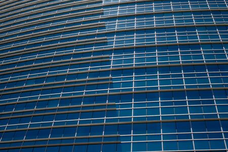 Modern Blue Office Buildingの写真素材