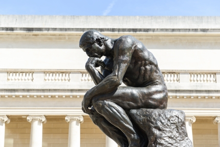 Rodin Thinker Statueの写真素材