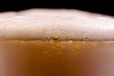 Beer on black Backgroundの写真素材