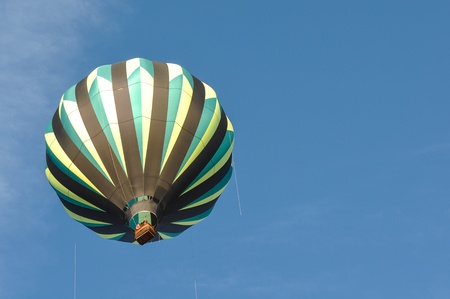 Green and Black Hot Air Balloonの写真素材
