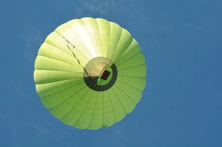 Green Hot Air Balloonの写真素材