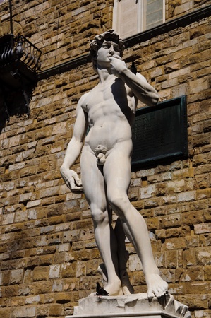 Statue of David in Florenceの写真素材