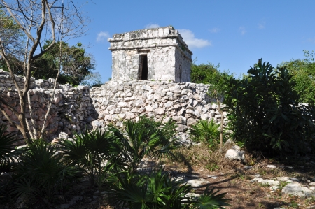 Tulum Mayan Ruins in Mexicoの写真素材