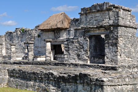 Tulum Mexico Ancient Ruinsの写真素材