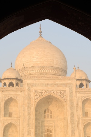 Taj Mahal in the Morning during Sunriseの写真素材
