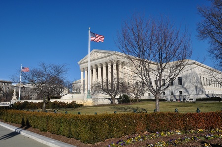 Supreme Court during Winterの写真素材