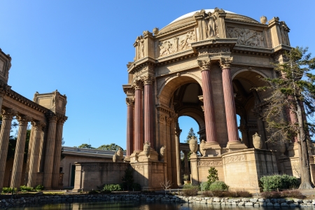 Palace of Fine Arts in San Francisco Californiaのeditorial素材