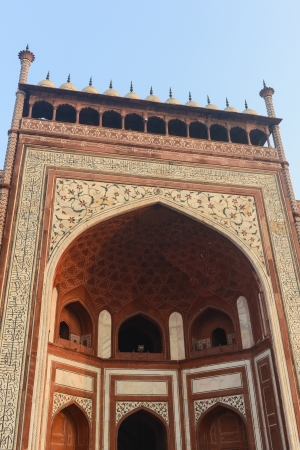 Entrance to the Taj Mahalの写真素材