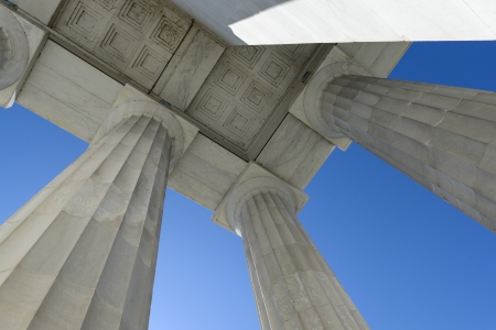 Lincoln Memorial Pillars in Washington DCのeditorial素材