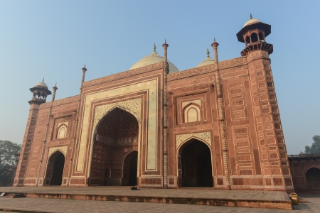 Mosque in Taj Mahal Indiaの写真素材