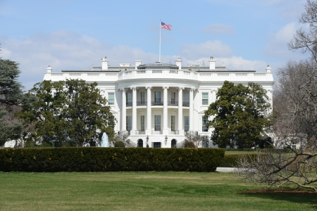 White House in Washington DCの写真素材