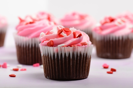 Pink Cupcakesの写真素材