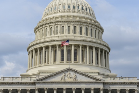 Capitol Hill Building in Washington DCの写真素材