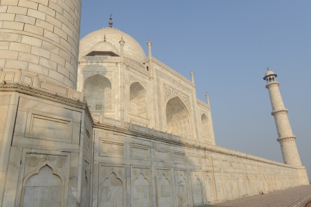 Taj Mahal in Agra Indiaの写真素材