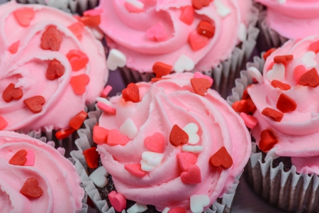 Pink Cupcakesの写真素材