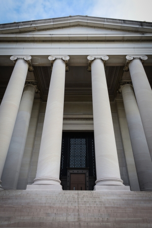 Pillars Steps and Doorの写真素材