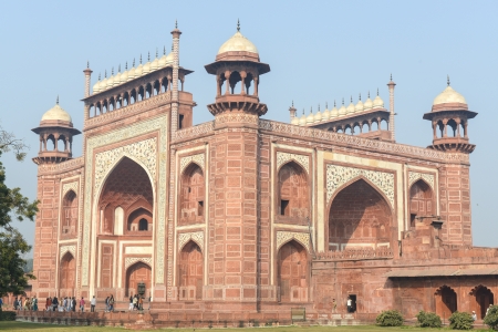 Entrance into the Taj Mahalのeditorial素材