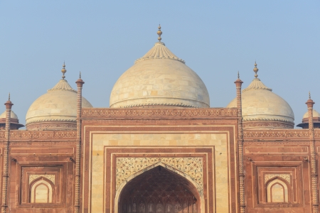 Mosque in Taj Mahal Indiaの写真素材