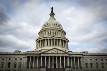 Capitol Hill Building in Washington DCの写真素材
