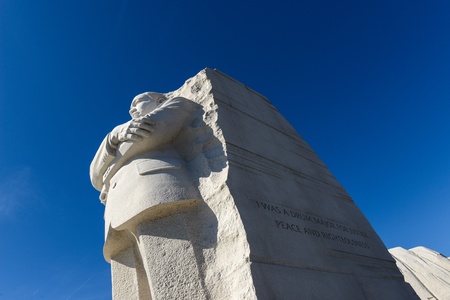 WASHINGTON, DC - FEBRUARY 17: Memorial to Dr. Martin Luther King on February 17, 2013. The memorial is America's 395th national park.のeditorial素材