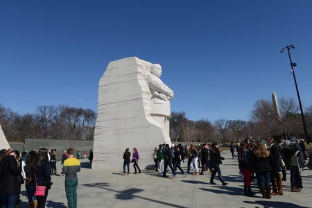 WASHINGTON, DC - FEBRUARY 17: Memorial to Dr. Martin Luther King on February 17, 2013. The memorial...
