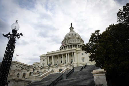 Capitol Hill in Washington DCの写真素材