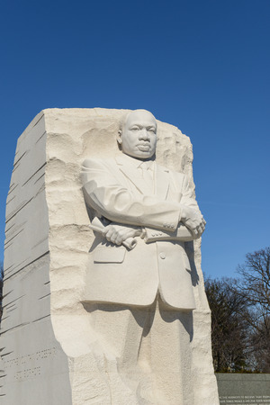 WASHINGTON, DC - FEBRUARY 17: Memorial to Dr. Martin Luther King on February 17, 2013. The memorial is America's 395th national park.のeditorial素材