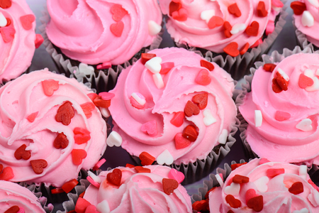 Pink Cupcakesの写真素材
