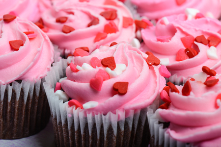 Pink Cupcakesの写真素材