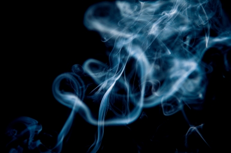 Abstract Blue Smokeの写真素材