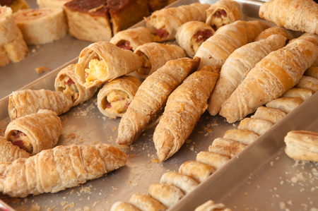 Breakfast Croissantの写真素材