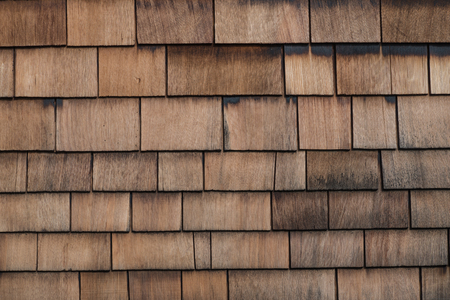 Shingle Aged Wooden Backgroundの写真素材