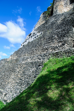 Xunantunich Belize Mayan Templeの写真素材