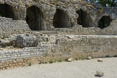Cimiez Arenas Roman Ruin in Nice Franceの写真素材