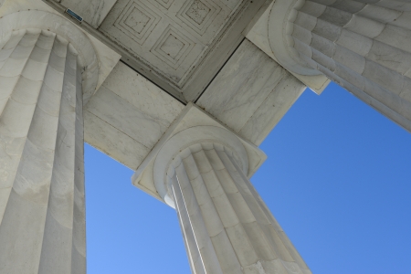 Lincoln Memorial Pillars in Washington DCのeditorial素材