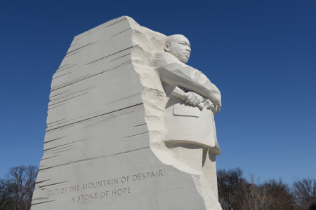 WASHINGTON, DC - FEBRUARY 17: Memorial to Dr. Martin Luther King on February 17, 2013. The memorial is America's 395th national park.のeditorial素材